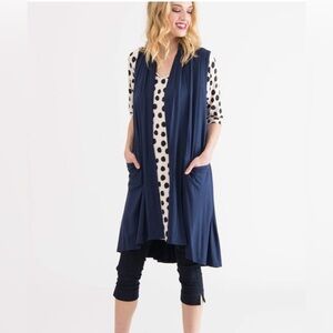 Agnes & Dora Navy Cascade Vest